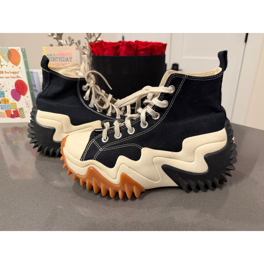 Converse Run Star Motion Platform Women 7.5 Black EUC Chunky Viral Y2K Gorpcore